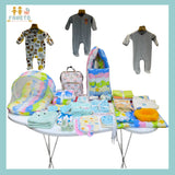 FARETO NEW BORN BABY MONSOON AND SEMI WINTER SEASON HOSPITAL ESSENTIALS 81 IN 1 (0-6 MONTHS)