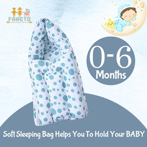 Fareto Baby Polka Dots Complete Sleeping Essential All in One Pack(0-6 Months)