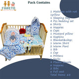 FARETO NEW BORN BABY WINTER SEASON HOSPITAL ESSENTIALS (68 IN 1)(0-6 Months)