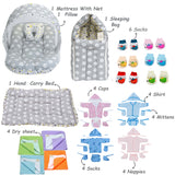 FARETO NEW BORN BABY PREMIUM QUALITY PURELY WINTER ESSENTIALS 84 IN 1 ( 0-6MONTHS)(F454)