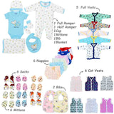 Fareto New Born 85 in 1 High Quality Premium Baby Monsoon Season Hospital Essentials Set | Soft, Warm & Comfortable Gift Kit for Newborn Babies (0-6 Months)(F769)