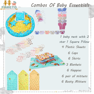 Fareto New Born Baby 41 in 1 Complete Daily Essential(Pack of 41 Items)(0-6 Months)