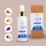 Fareto Baby Massage Oil | Nourishing Care for Healthy Growth | Safe & Gentle Formula from Day One | Non-Sticky Baby Massage Oil (120 ML)