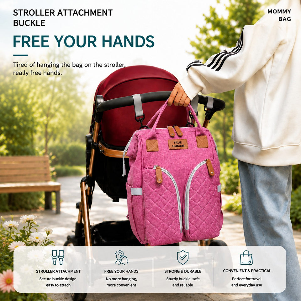 Fareto premium Quality Diaper Bag for Mother, Multipurpose Stylish Diaper Bag (Pack Of 1)(F655)