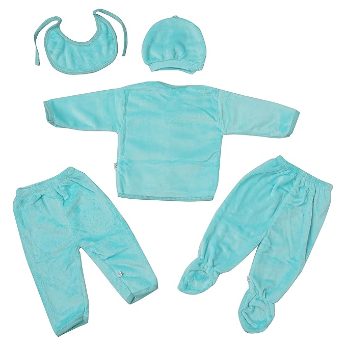 Fareto New Born Baby Winter Season Clothing Set Pack Of 15(0-3 Months)(Colors May Vary)