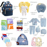 Fareto Baby Boy's & Girl's Semi Winter Hospital Essential Combo for New Born | Gift Pack | Baby Products | Maternity Essentials | Bedding Set (91 Items)(0-6 Months)(F634)