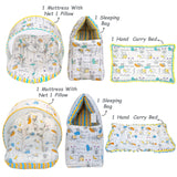 Fareto New Born Baby Twins Winter Essential Combo | 94 In 1  Items Gift Pack | Baby & Maternity Essentials | Bedding Set (0–6 Months)(F661)