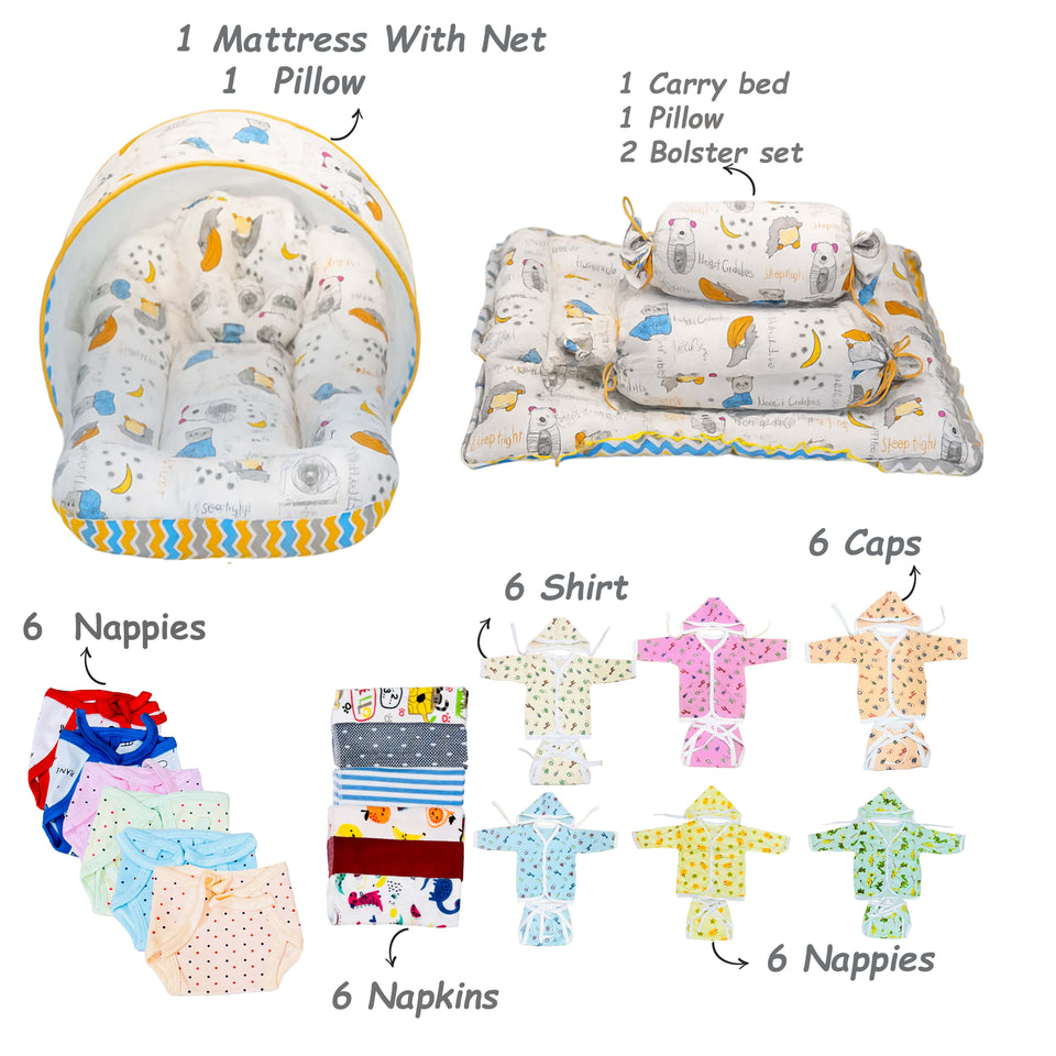 Fareto Baby Premium Quality Summer Essentials 94 in 1 (0-6 Months)(F531)