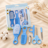 Fareto  new born Accessories Set Baby Nail Clipper, Scissors, Hair Comb Brush, Nose Cleaner, For Toddler Infant Nursing Grooming(Pack Of 5 Pc)(F481)