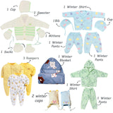 Fareto New Born 98 in 1 High Quality Premium Baby Winter Wear Set – Soft, Warm & Perfect Gift for Newborns(0-6 Months)(F680)