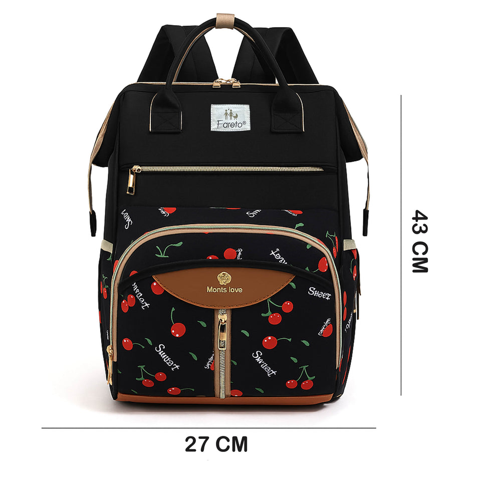 Fareto Premium Quality Diaper Bag For Mother, Multipurpose Stylish Diaper Bag (Pack Of 1)(F649)