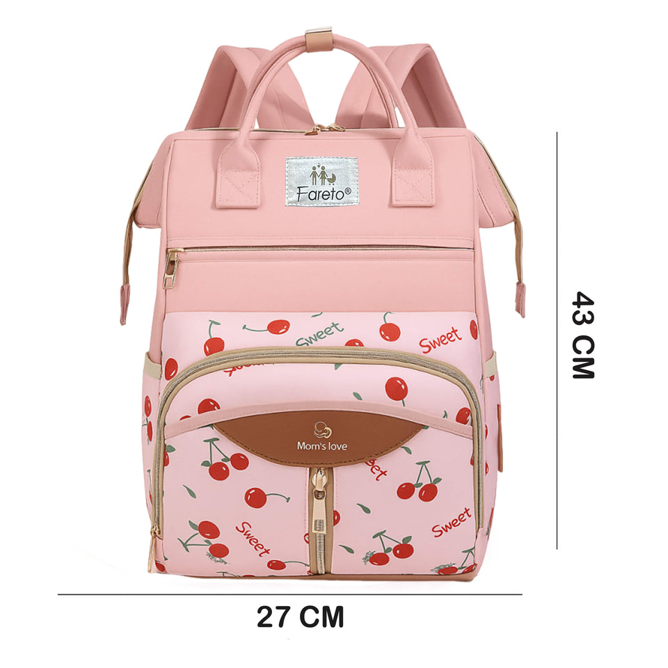Fareto Premium Quality Diaper Bag For Mother, Multipurpose Stylish Diaper Bag (Pack Of 1)(F649)
