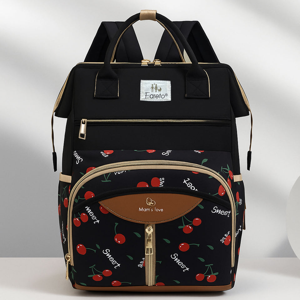 Fareto Premium Quality Diaper Bag For Mother, Multipurpose Stylish Diaper Bag (Pack Of 1)(F649)