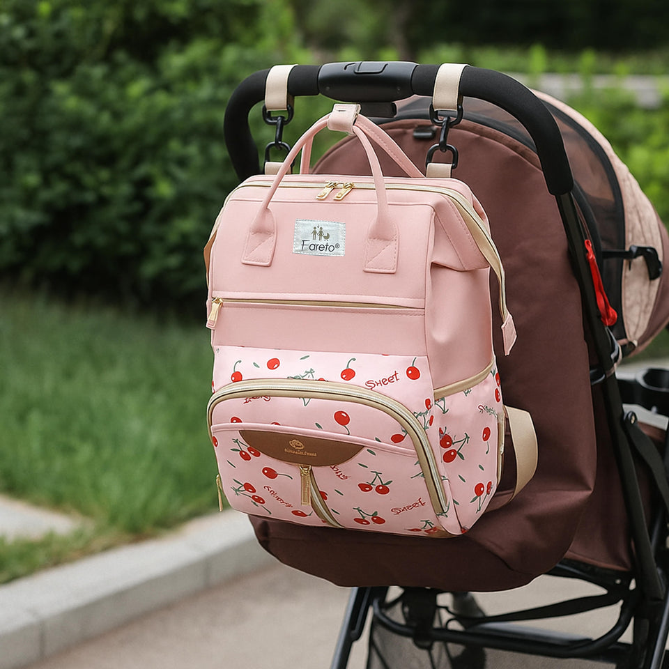 Fareto Premium Quality Diaper Bag For Mother, Multipurpose Stylish Diaper Bag (Pack Of 1)(F649)