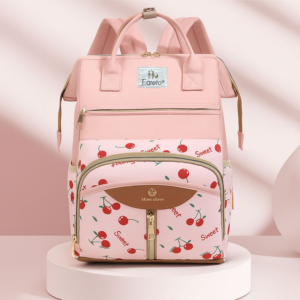 Fareto Premium Quality Diaper Bag For Mother, Multipurpose Stylish Diaper Bag (Pack Of 1)(F649)