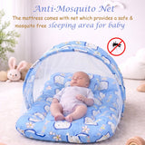 Fareto Combo of Baby Mattress with Net | Sleeping Bag | 4 Pcs Bedding Set(0-6 Months)(F159)