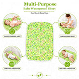 Fareto Nappy Changing Mat/Sleeping mats/Water Proof Bed Protector with Foam Cushioned for New Born Baby 4 Sheets (0-3 Months)(F115)