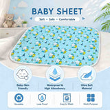 Fareto Nappy Changing Mat/Sleeping mats/Water Proof Bed Protector with Foam Cushioned for New Born Baby 4 Sheets (0-3 Months)(F115)