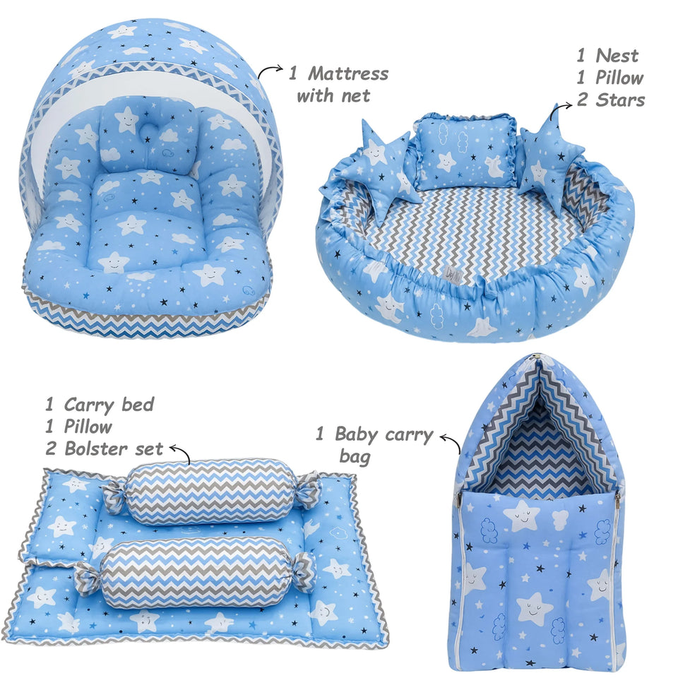 FARETO NEW BORN BABY PREMIUM QUALITY PURELY WINTER ESSENTIALS 79 IN 1 ( 0-6MONTHS)(F678)