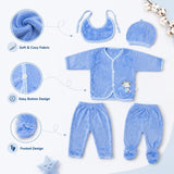 Fareto New Born Baby Winter Season Clothing Set Pack Of 15(0-3 Months)(Colors May Vary)(F33)