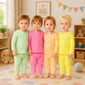 Fareto Baby front open Winter season thermal set(Pack of 4) Colours may vary(F173)