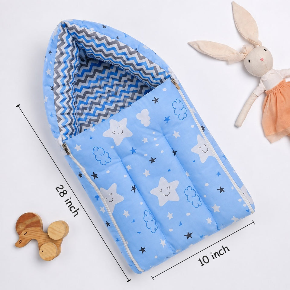 Fareto 3 in 1 Baby Bed, Sleeping Bag & CarrBaby Bedding for New Born (0-6 y Nest, Cotton Months)  (Lightweight), (Pack of 1)(F501)
