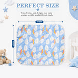 Fareto Nappy Changing Mat/Sleeping mats/Water Proof Bed Protector with Foam Cushioned for New Born Baby 4 Sheets (0-3 Months)(F115)