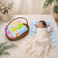 Fareto Nappy Changing Mat/Sleeping mats/Water Proof Bed Protector with Foam Cushioned for New Born Baby 4 Sheets (0-3 Months)(F115)