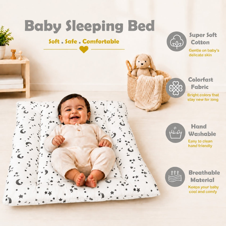 Fareto baby head Support pillow with attached bed (pack of 3) (71 x 46 cm)(0-9 Months)(F307)