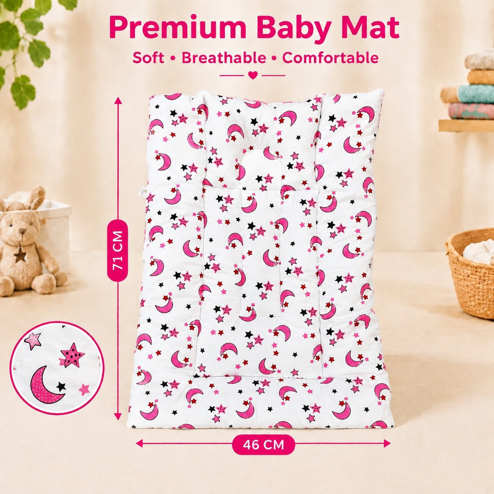 Fareto baby head Support pillow with attached bed (pack of 3) (71 x 46 cm)(0-9 Months)(F307)
