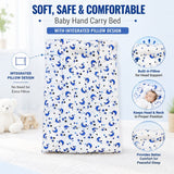Fareto baby head Support pillow with attached bed (pack of 3) (71 x 46 cm)(0-9 Months)(F307)