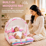 Fareto New Born Baby Mattress with Net & Sleeping Bag(0- 4Months)(ziffi)(F38)