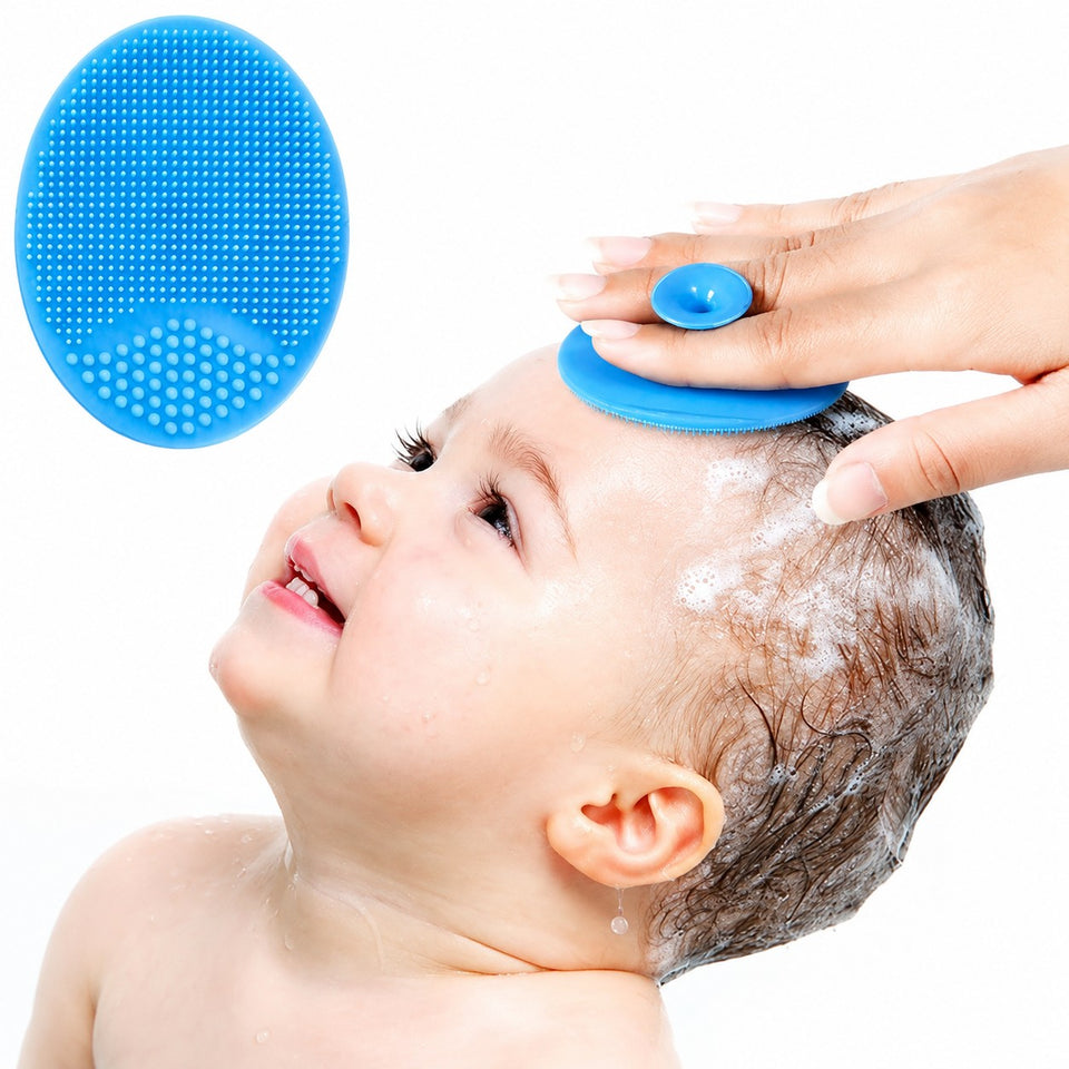 Fareto Baby Hair Brush, Comb & Silicone Cradle Cap Brush Set – Newborn Infant Grooming Kit with Soft Bristle Brush for Baby Hair Care and Scalp Massage(F792)