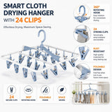 Fareto Premium Quality Portable Baby Essentials Cloths Hanger For | Nappies | Napkins | Dry Hanger (24 Clips)(Pack Of 1)(F403)