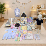 Fareto Baby Semi Winter Essential Combo For New Born | Gift Pack | Baby Products | Maternity Essentials | Bedding Set (82 Items)(0-6 Months)(F785)