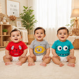 Fareto Baby Daily wear T-Shirt(Pack of 3)(F135)