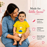 Fareto Baby Boy's & Baby Girl's Half Sleeves T-Shirt | Daily Wear T-Shirts(Pack of 3)(F133)