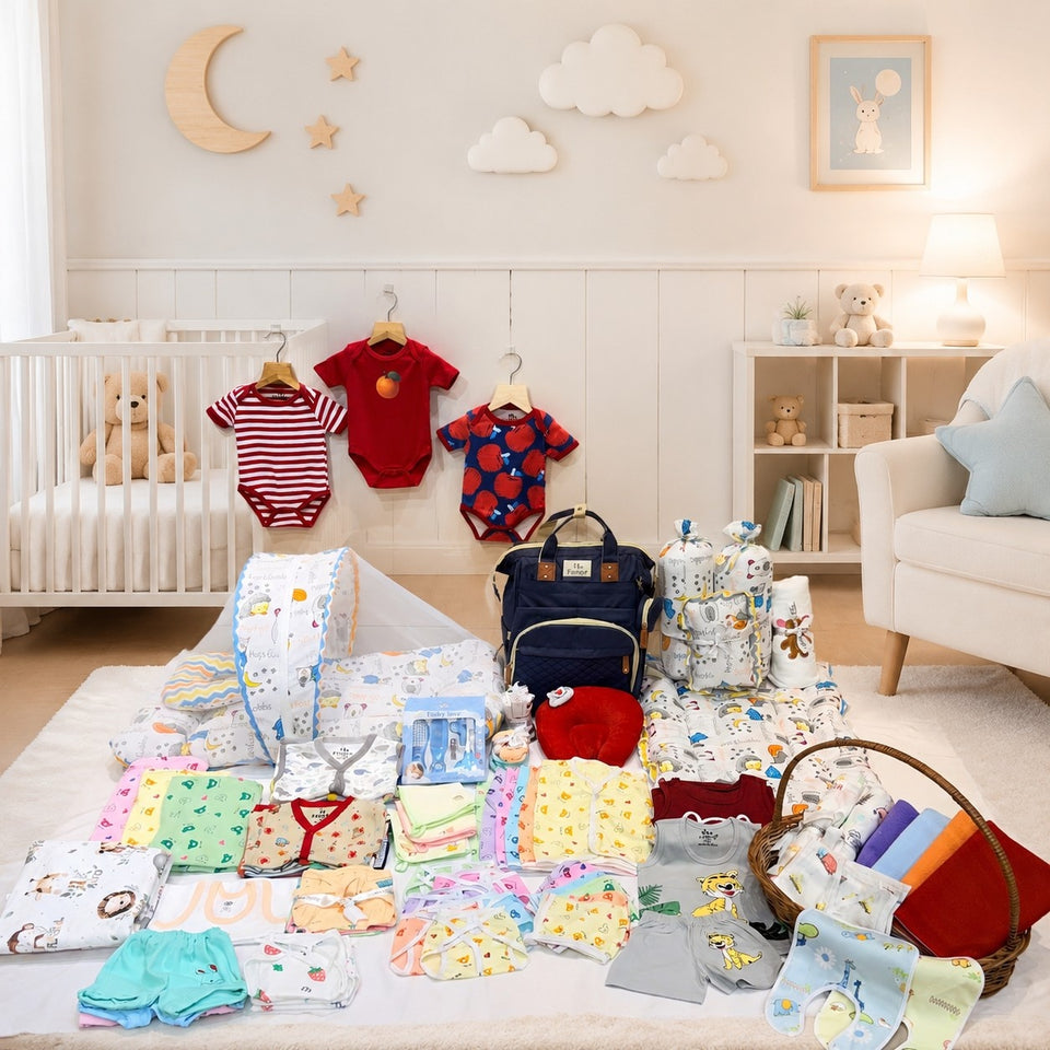 Fareto Baby Premium Quality Summer Essentials 94 in 1 (0-6 Months)(F531)