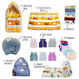 Fareto New Born Baby Monsoon season hospital essentials pack of 60 items (0-6 months)(F11)