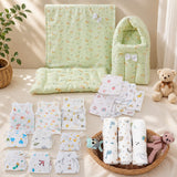 Fareto New born Baby Organic Muslin Cotton Combo set 20 In 1 (0-6 Months)(F564)Baby Bedding & Clothing Combo Set For Muslin