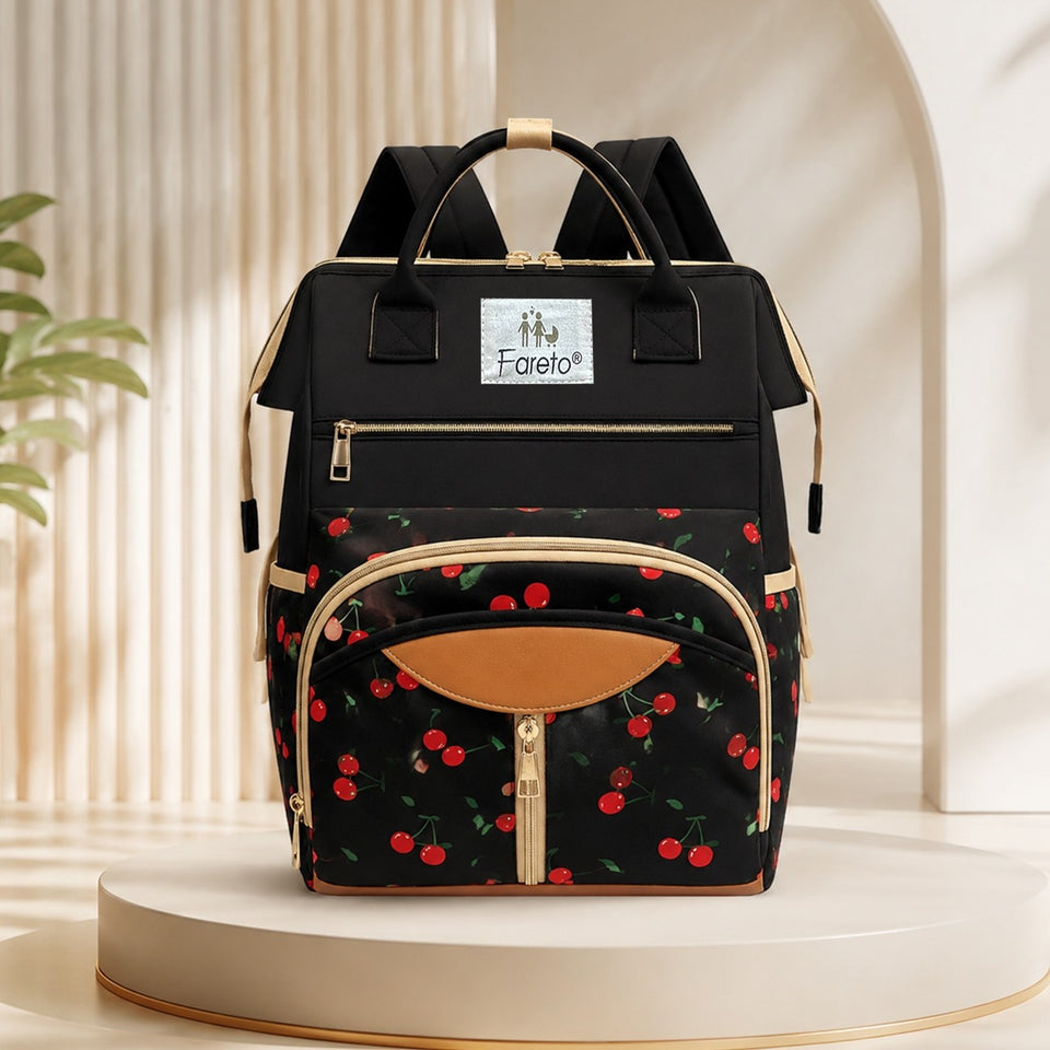 Fareto Premium Quality Diaper Bag For Mother, Multipurpose Stylish Diaper Bag (Pack Of 1)(F649)