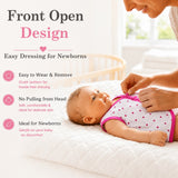Fareto Baby 100% Cotton Front Open Cut Sleeves shirts (Pack of 5)(F234)