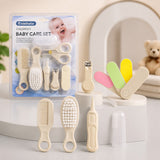 Fareto Newborn Baby Grooming Kit – 7 Pcs High Quality Infant Care Set with Hair Brush, Comb, Nail Clippers, Scissors, Tweezers, Finger Toothbrush & Nail Files – Safe Baby Essentials for Boys & Girls(F630)