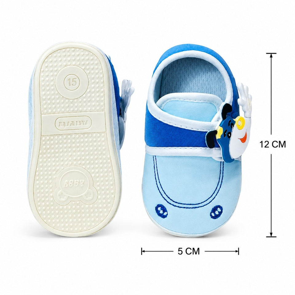Fareto New Born Baby Boys and Girls Causal Shoes(Pack of 2)(0-6 Months)(F463)