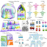 Fareto New Born Baby Monsoon Season Hospital Essentials 50 in 1 Baby Gift Set | Complete Newborn Essentials | 0-6 Months(F786)