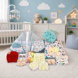 Fareto New Born Baby Hospital essentials Combo 60 in 1(0-6 Months)(F291)