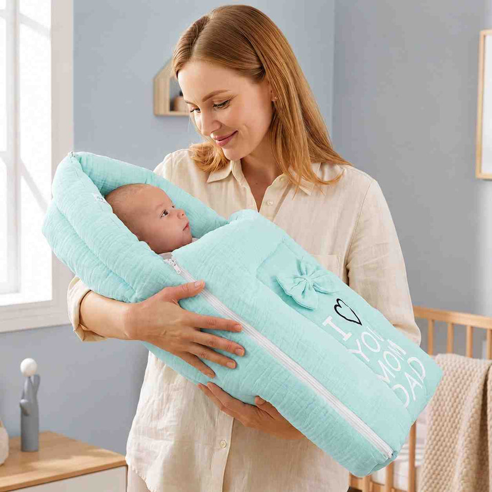 Fareto Newborn Baby 100% Muslin Cotton Sleeping Bag| Safe, Soft & Portable Baby Bed | (0-6 Year)(F773)