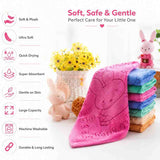 Fareto Baby Napkin  Pack of 6 | Premium Soft & Absorbent Cotton Napkins for Newborn Babies | Reusable Multi-Purpose Baby Cloths (F770)