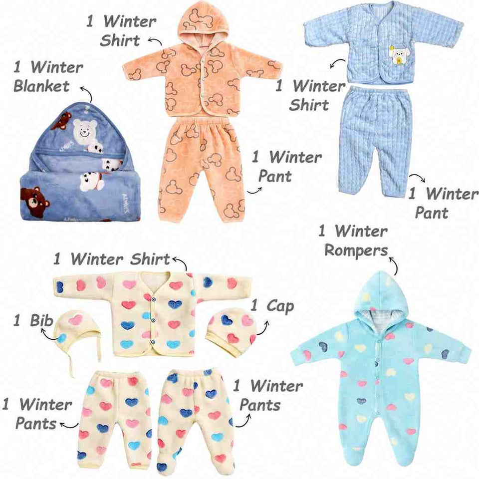 Fareto New Born Baby  Monsoon Season Essential Combo | 70 In 1 Items Gift Pack | Baby Bedding Set & Maternity Essentials (0–6 Months) | F758