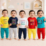 Fareto New Born Baby Daily Wear T-shirts Pyjama Sets (Pack of 5)(F181)